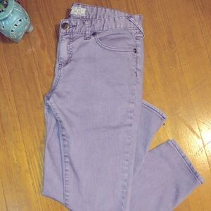 Free People Lavender Skinny Jeans